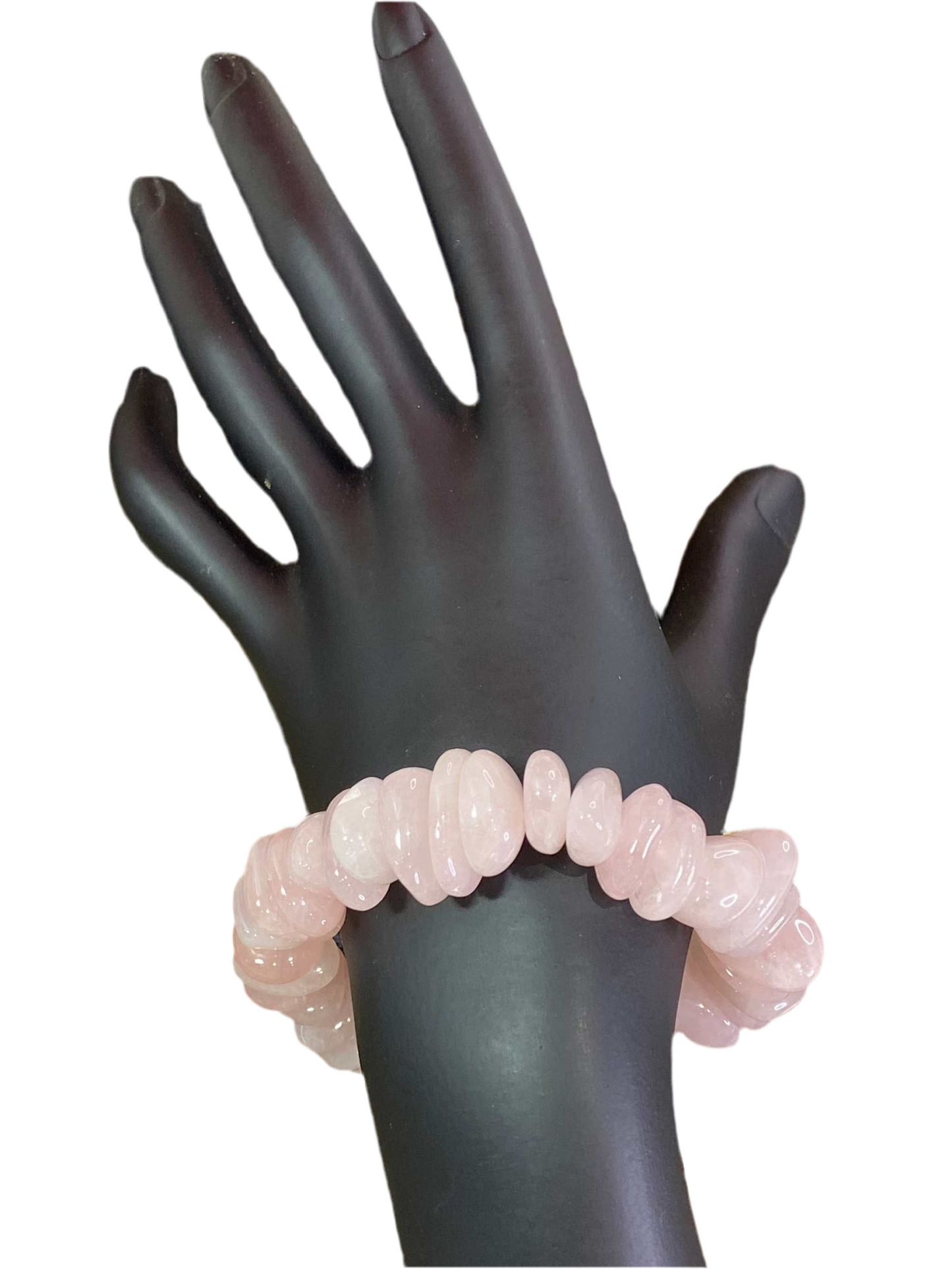 Rose Quartz Chunky Tumbled Chips Bracelet