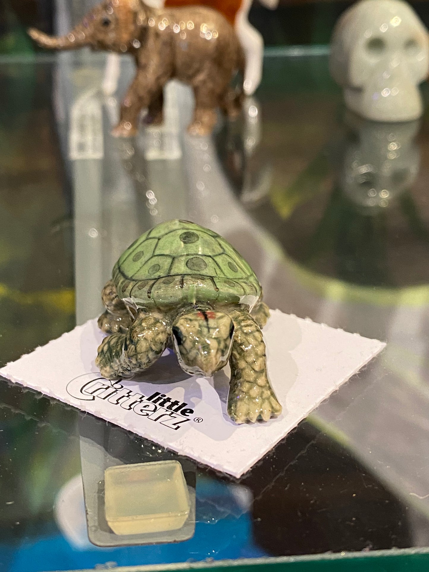 Little Ras Garden Turtle Porcelain Miniature