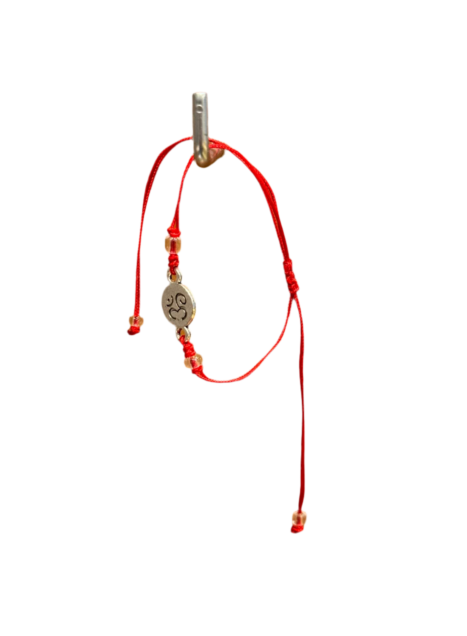 Red String Om Pull String Bracelet