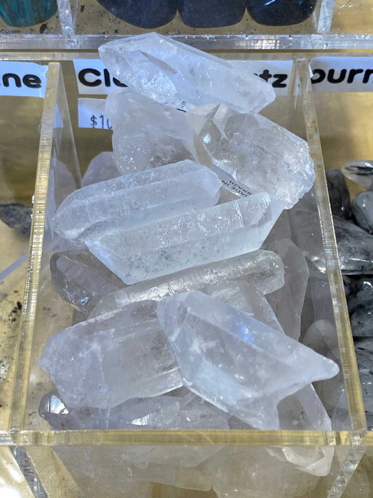 Clear Quartz Point Crystals for Energy Channeling and Meditation