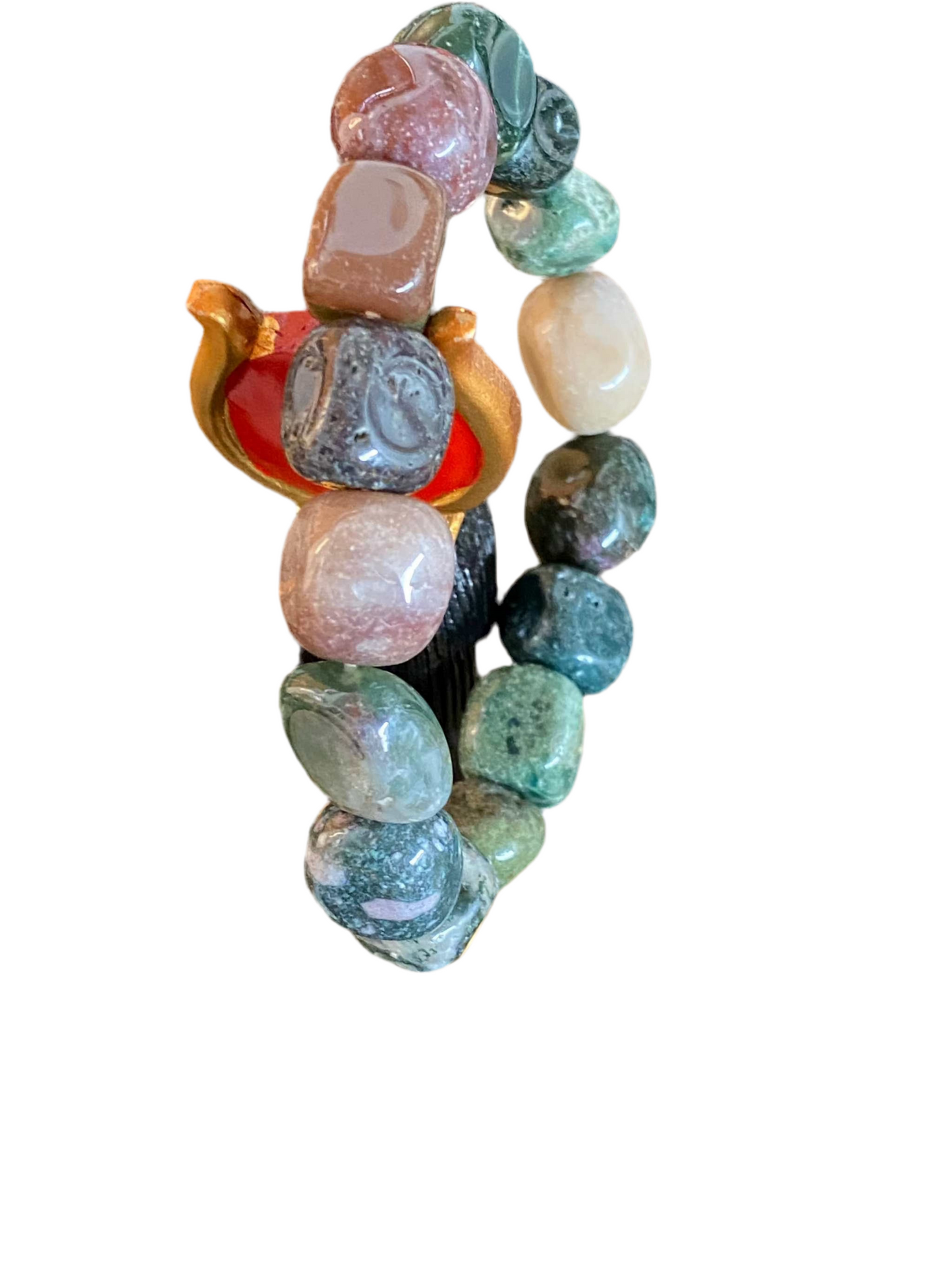 Bloodstone Tumbled Bracelet