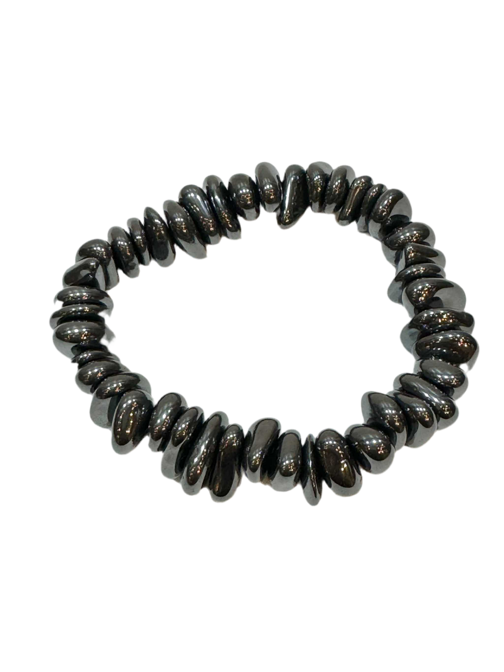 Hematite Tumbled Chips Bracelet