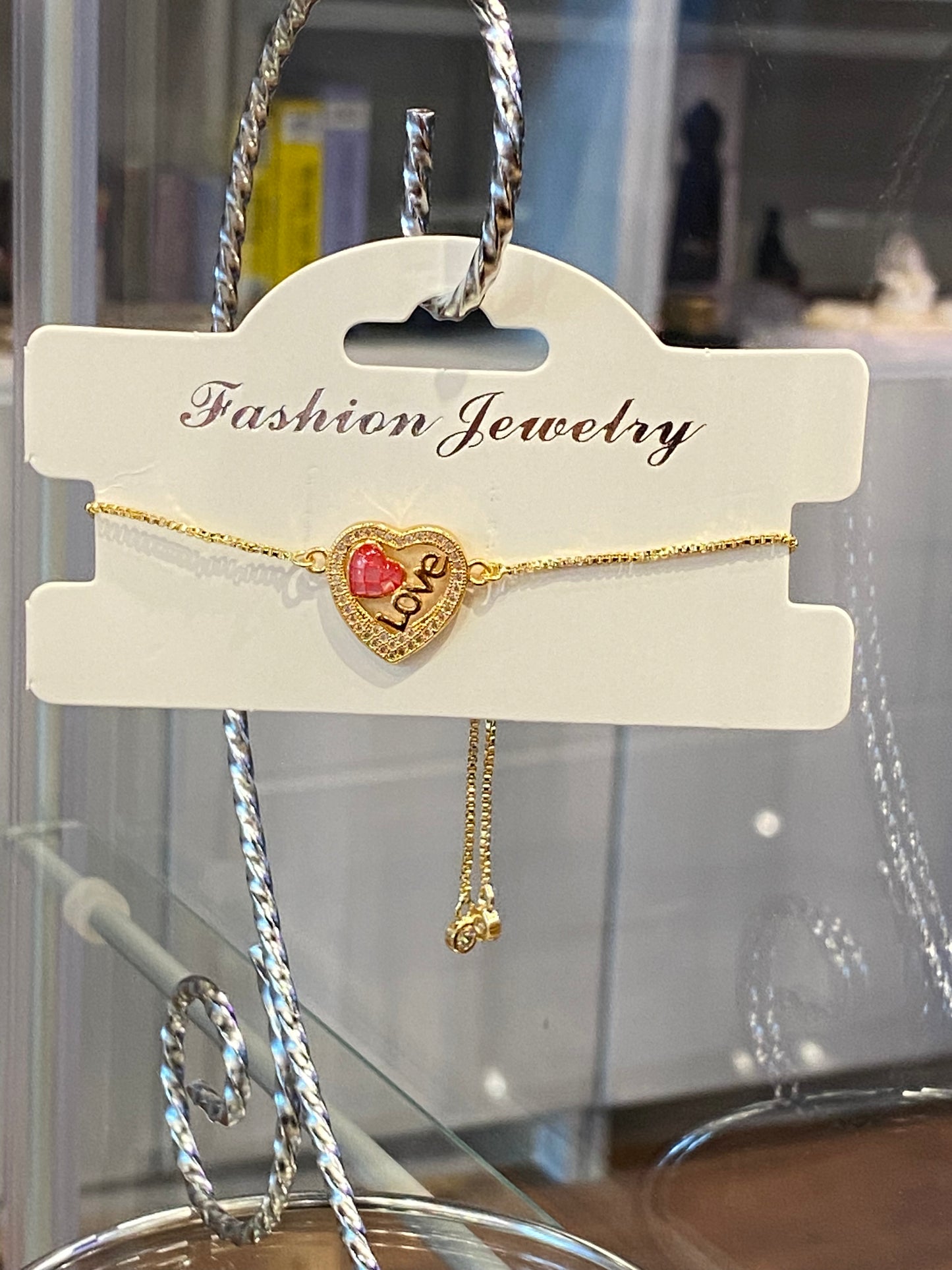 Fashion Jewelry Dainty Gold Color Love Bracelet