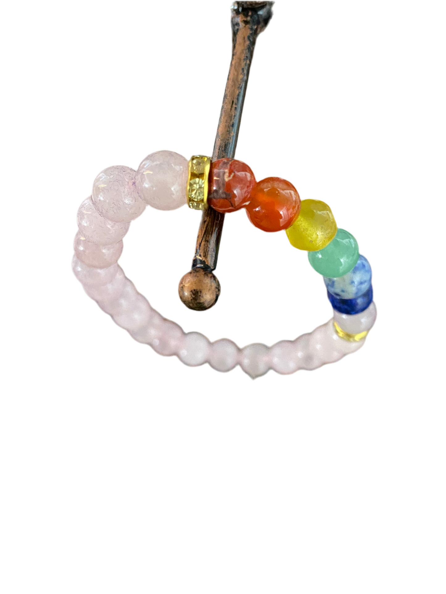 Rose Quartz Chakra Gemstone Bracelet