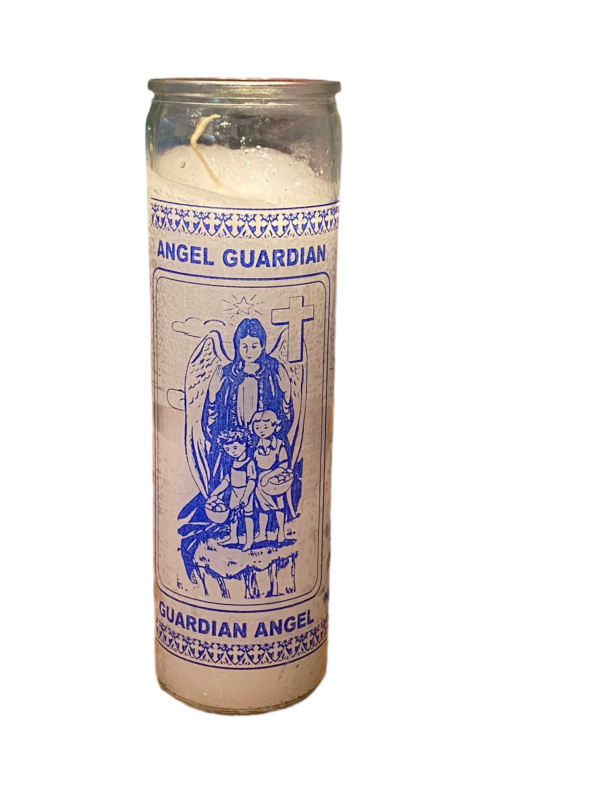Angel Guardian Candle for spiritual guidance and meditation.