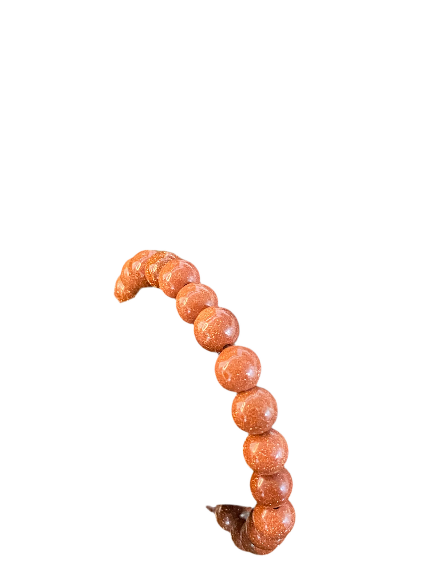 Red Goldstone Beaded Bracelet