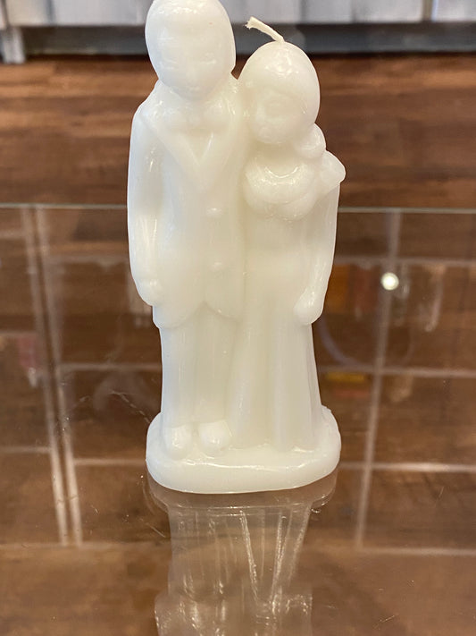 Decorative Ritual Wedding Couple Candle White