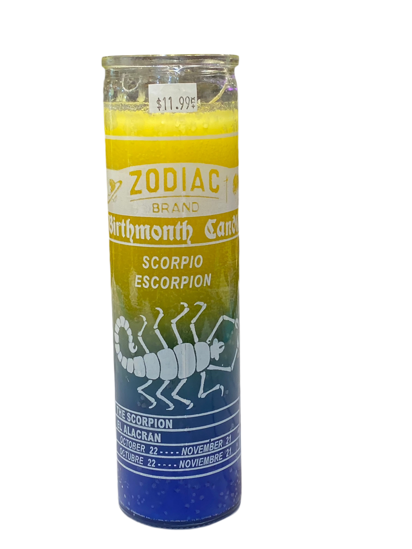 Zodiac Scorpio 7 Day Candle