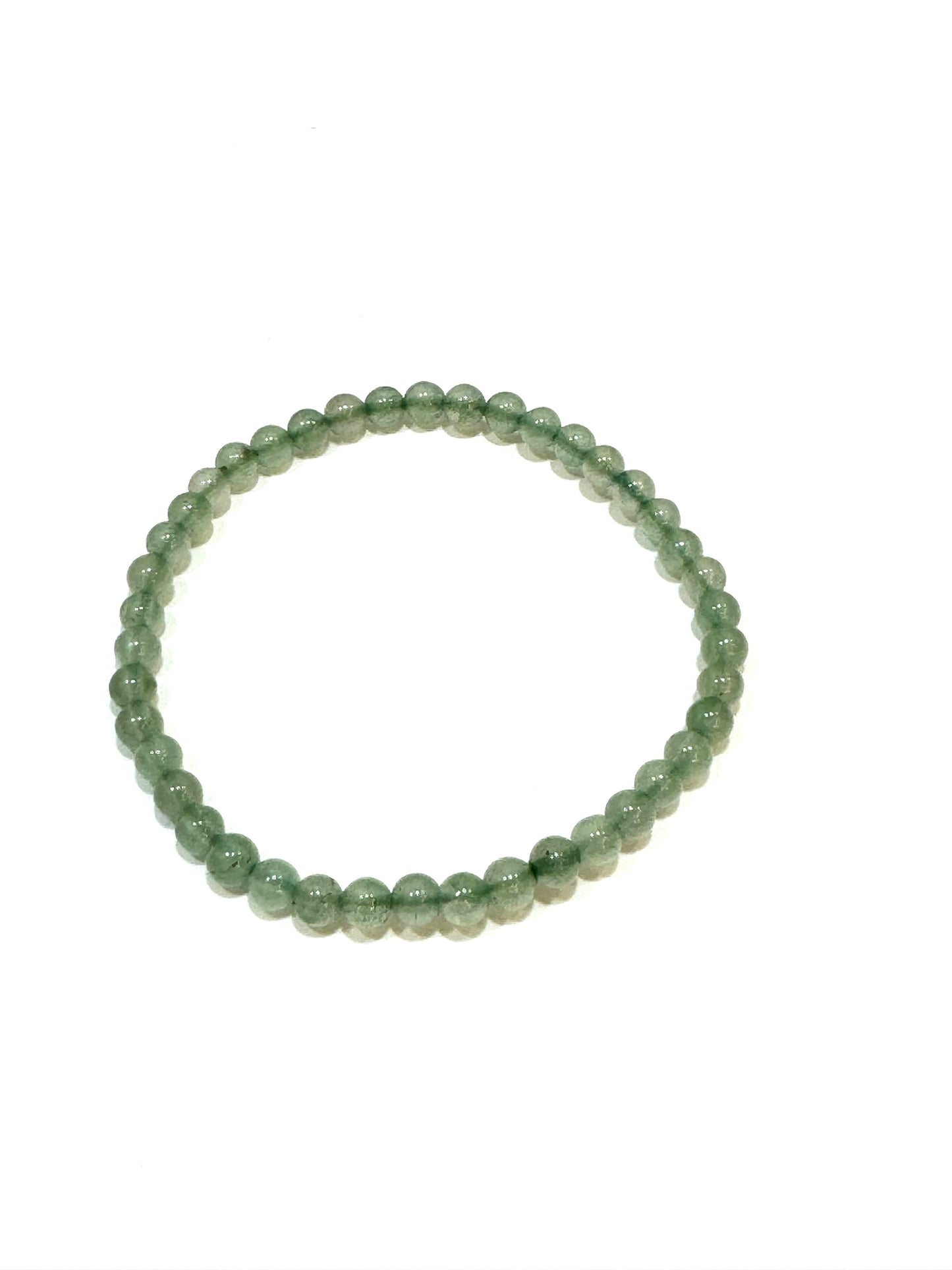 Green Aventurine Beaded Gemstone Bracelet 4mm