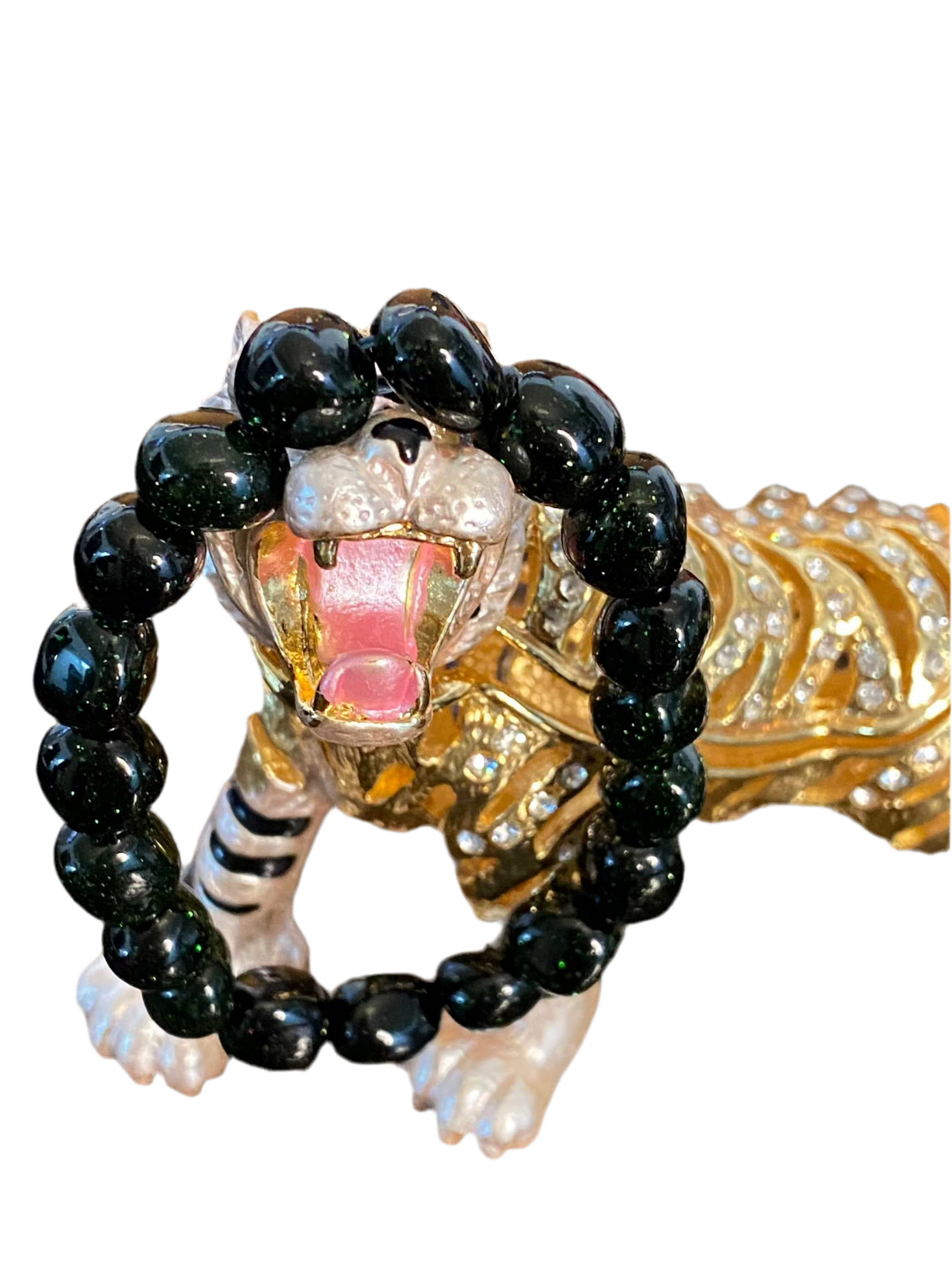 Green Goldstone Beaded String Bracelet