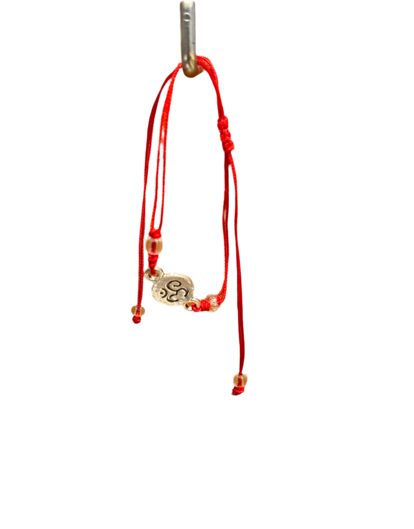 Red String Om Pull String Bracelet