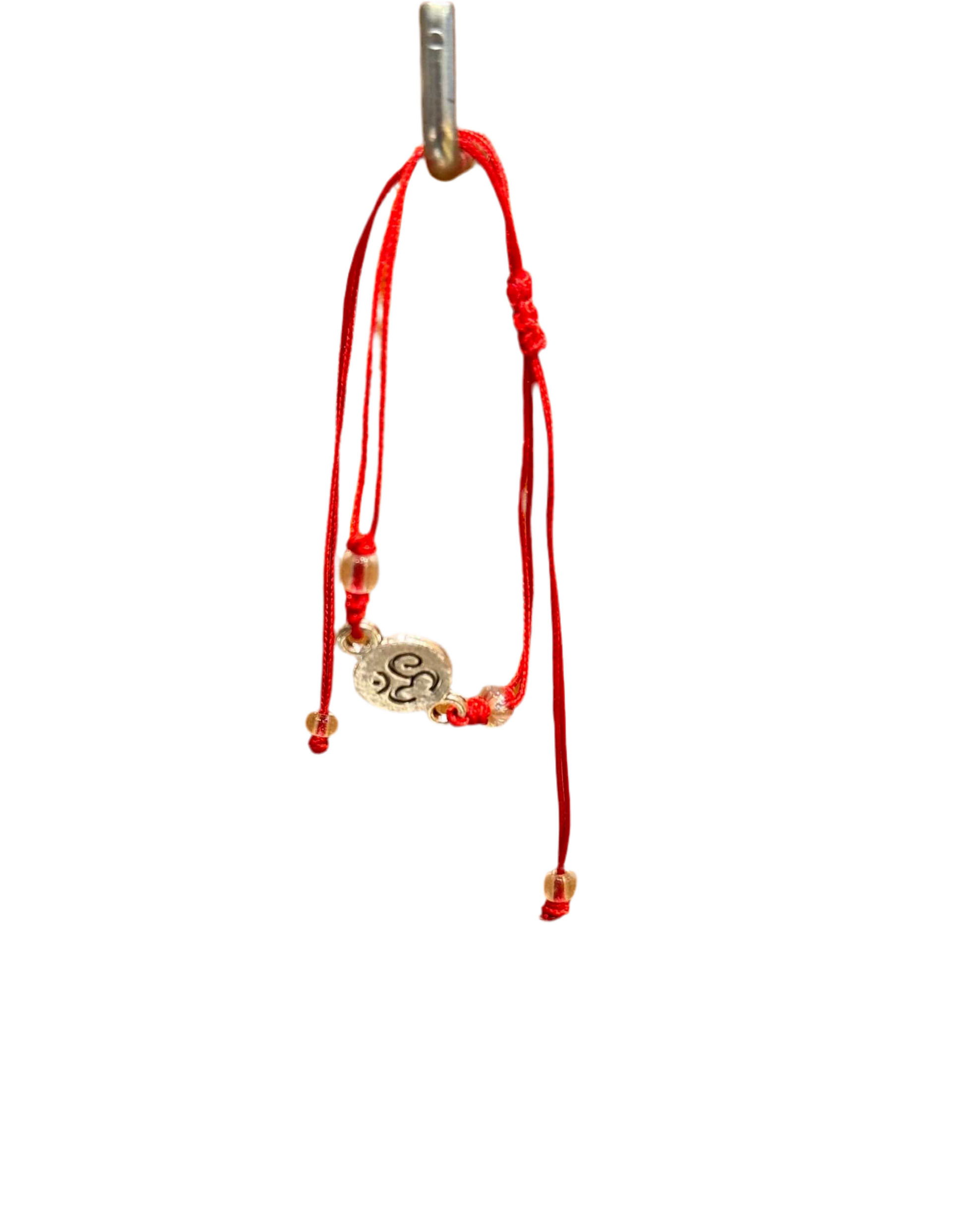 Red String Om Pull String Bracelet