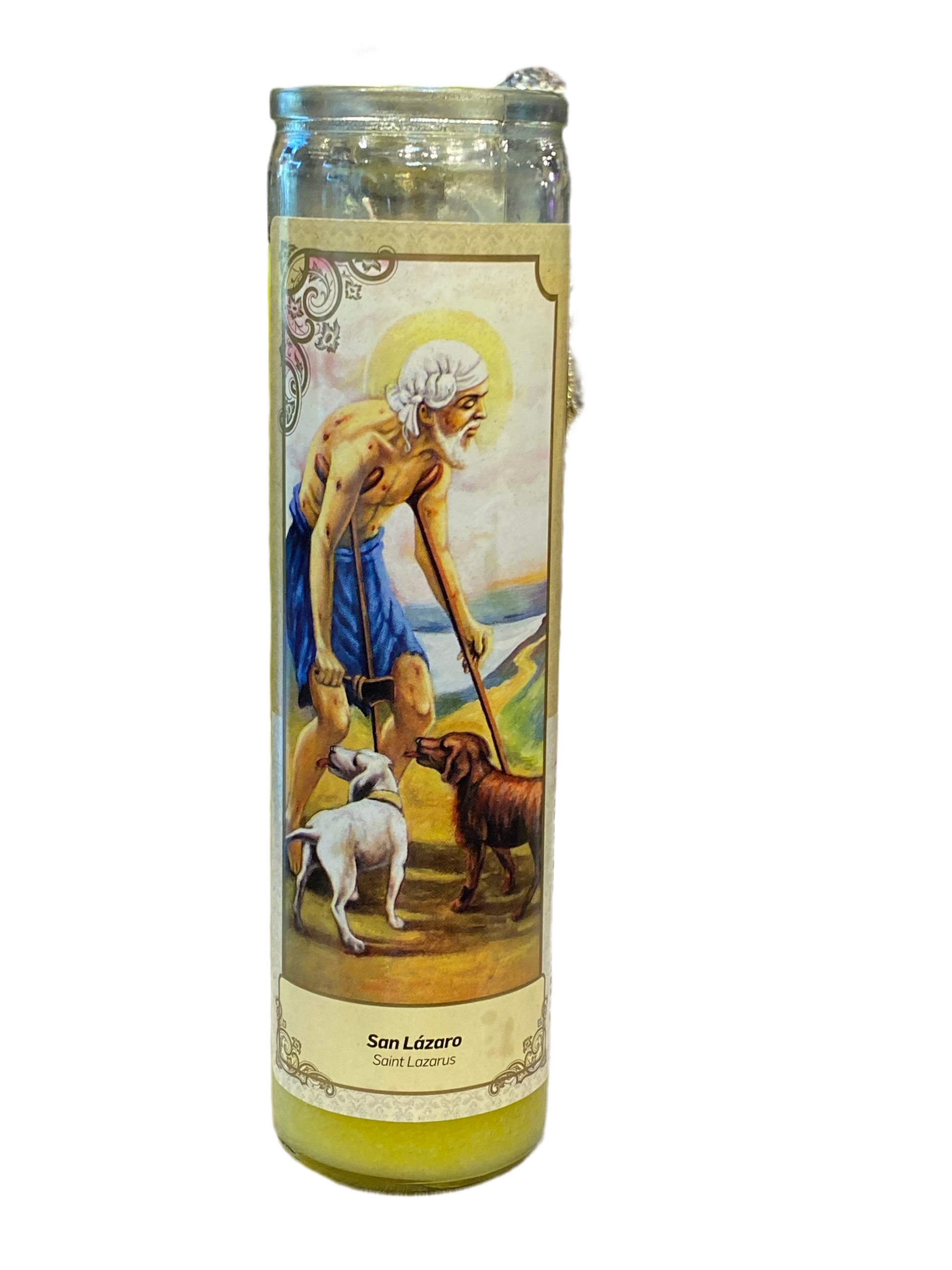 San Lazaro Yellow Candle