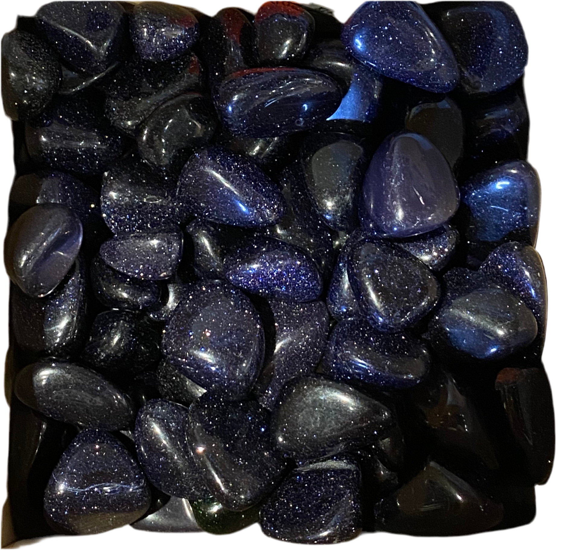 Blue Goldstone Tumbled Stone