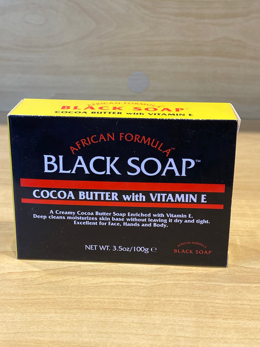 International Beauty Exchange African Formula Black Soap Cocoa Butter with Vitamin E