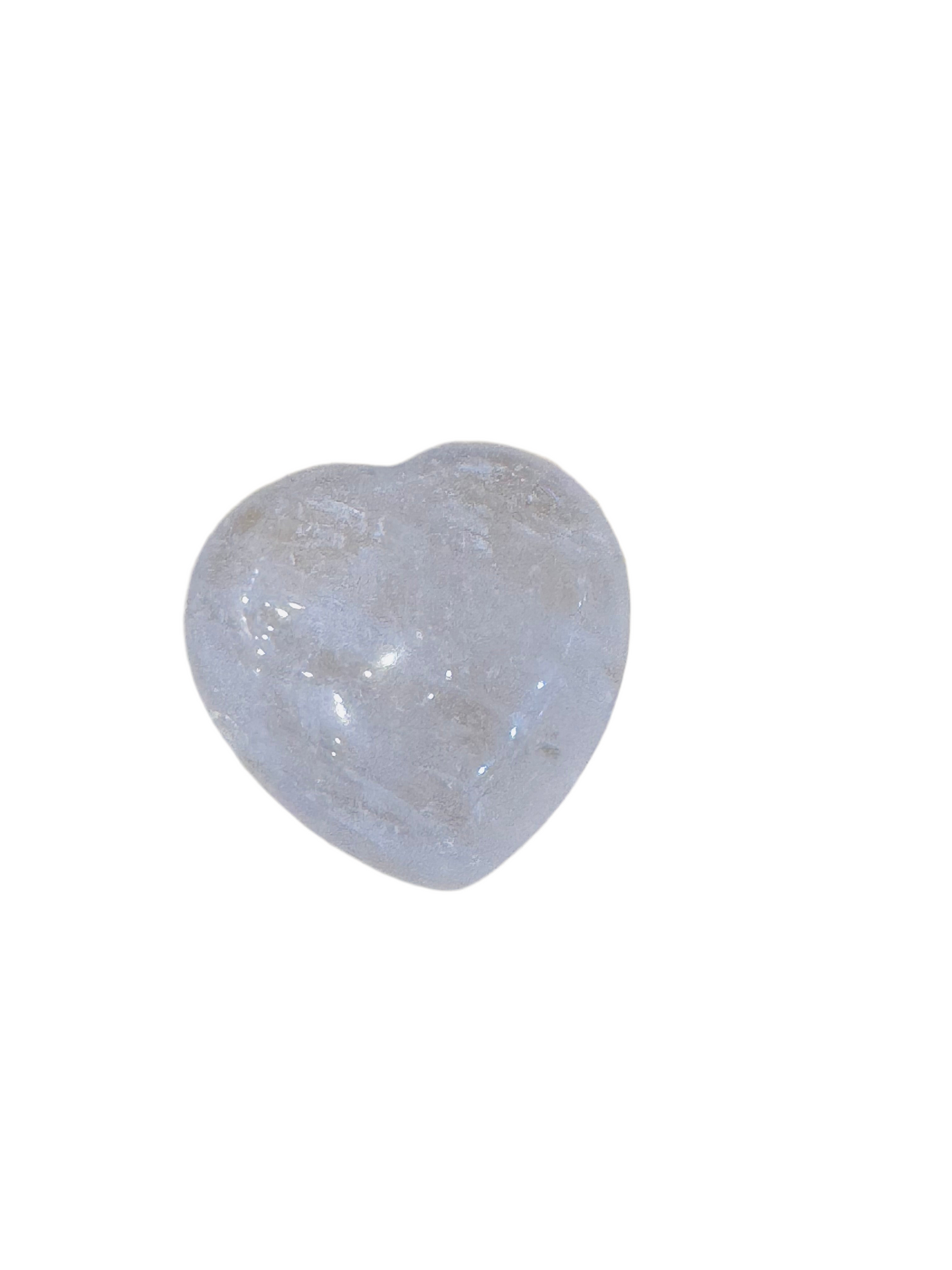 Milky Quartz Heart Pocket Size Hand Carved