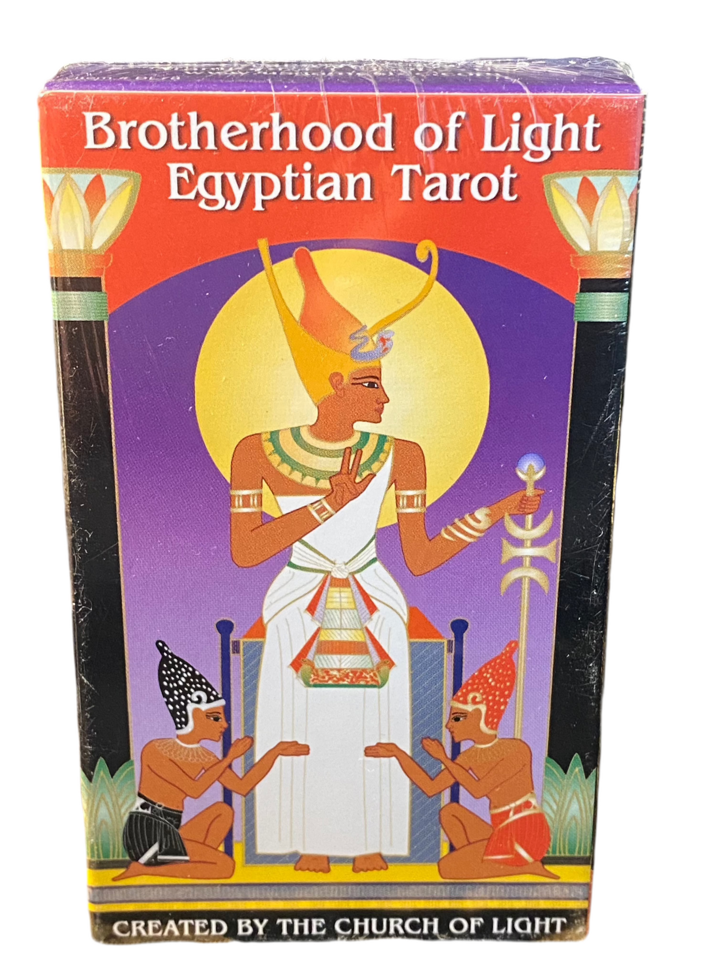Brotherhood Of Light Tarot deck with Egyptian motif and esoteric symbolism.