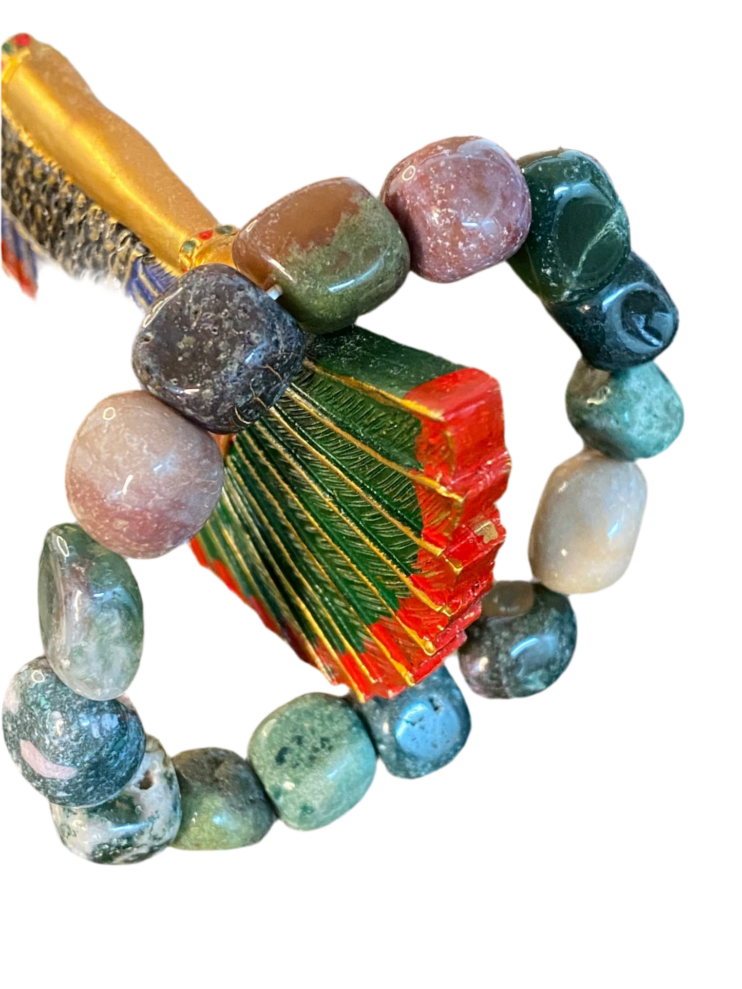 Bloodstone Tumbled Bracelet