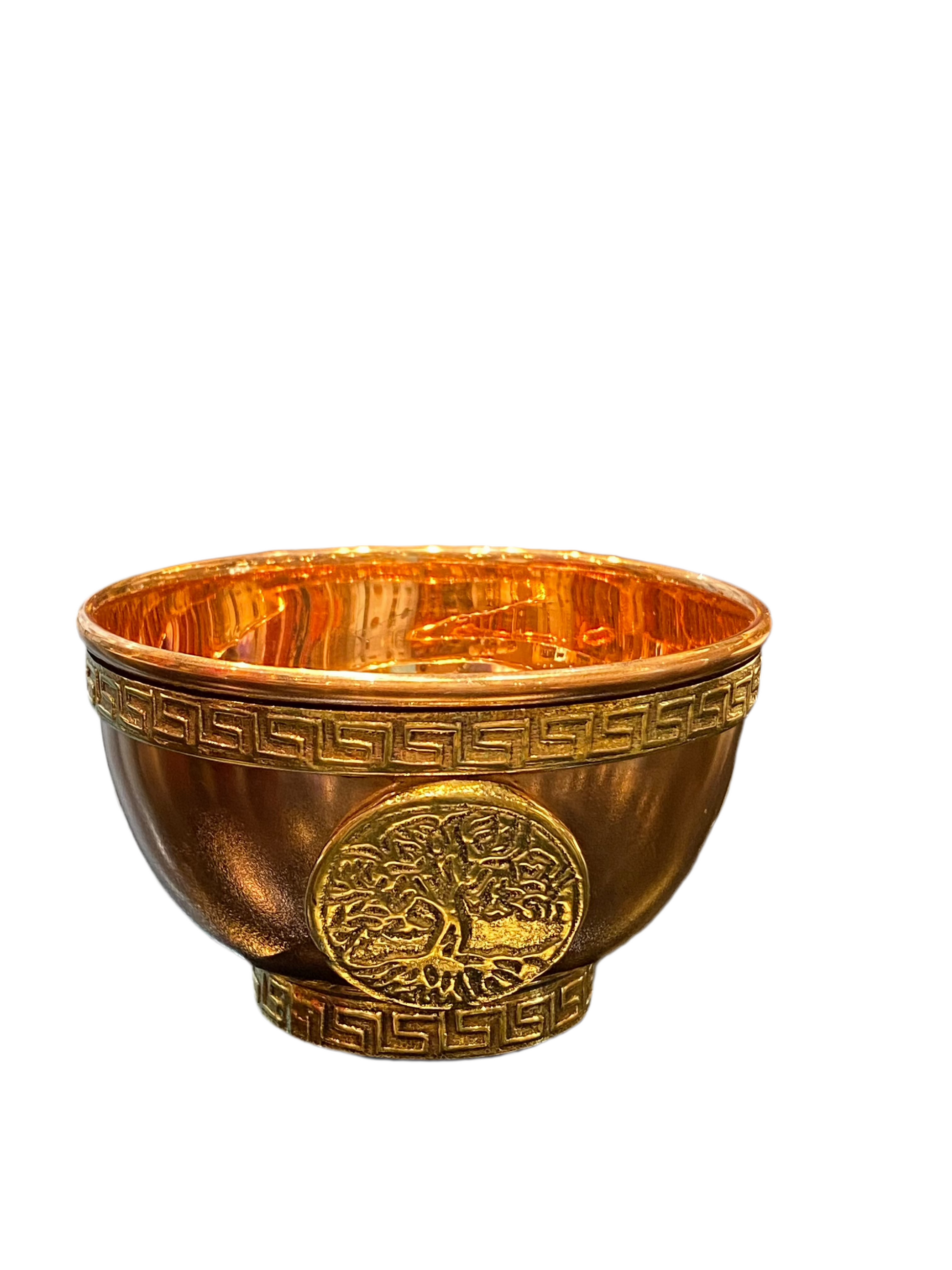 Copper Offering Bowl Tree of Life