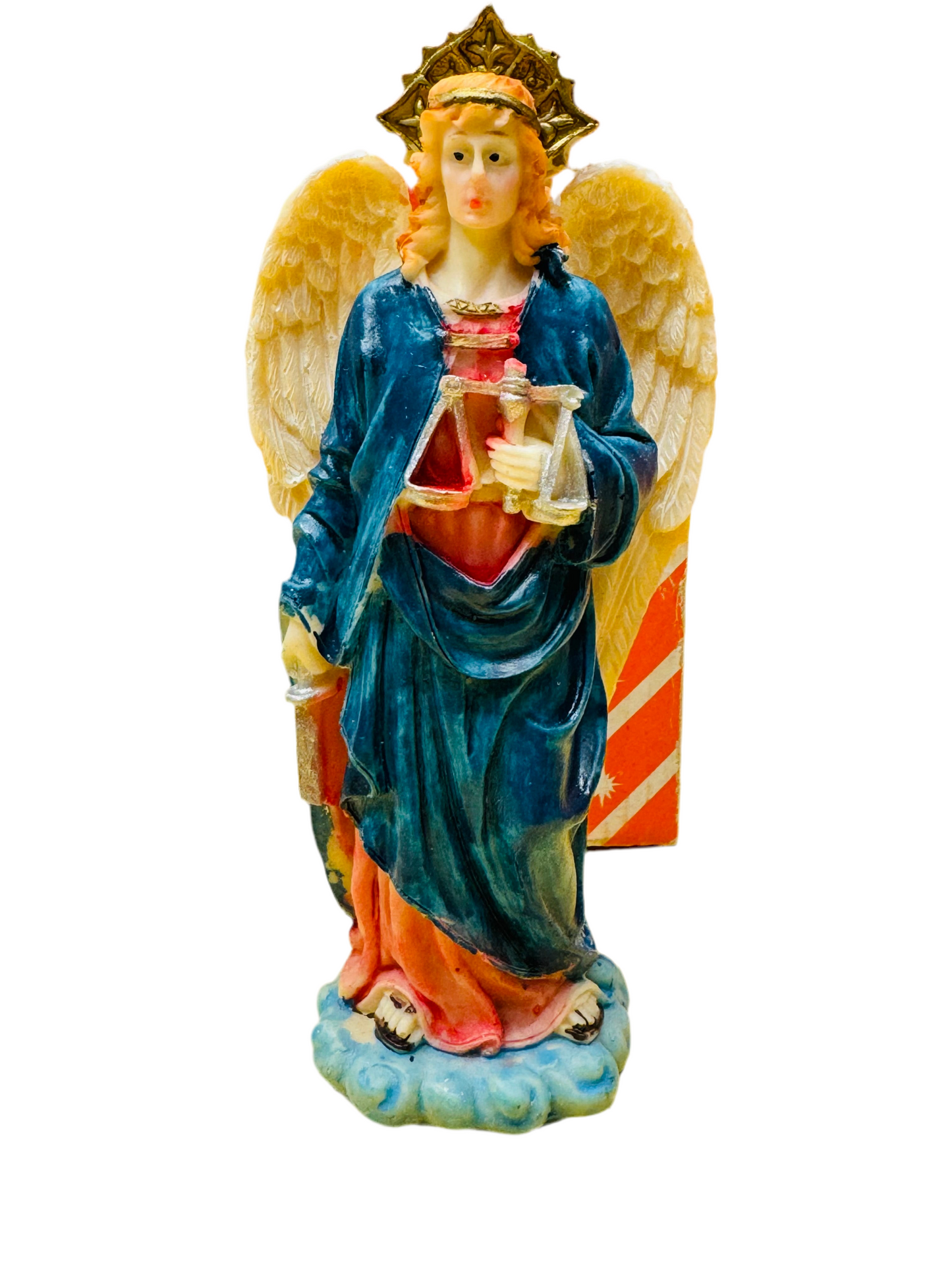 Saint Uriel Statue Archangel Uriel Holy Figurine Religious Decoration Statue 5”