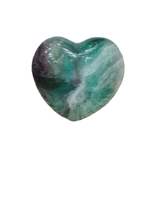 Fluorite Heart Gemstone