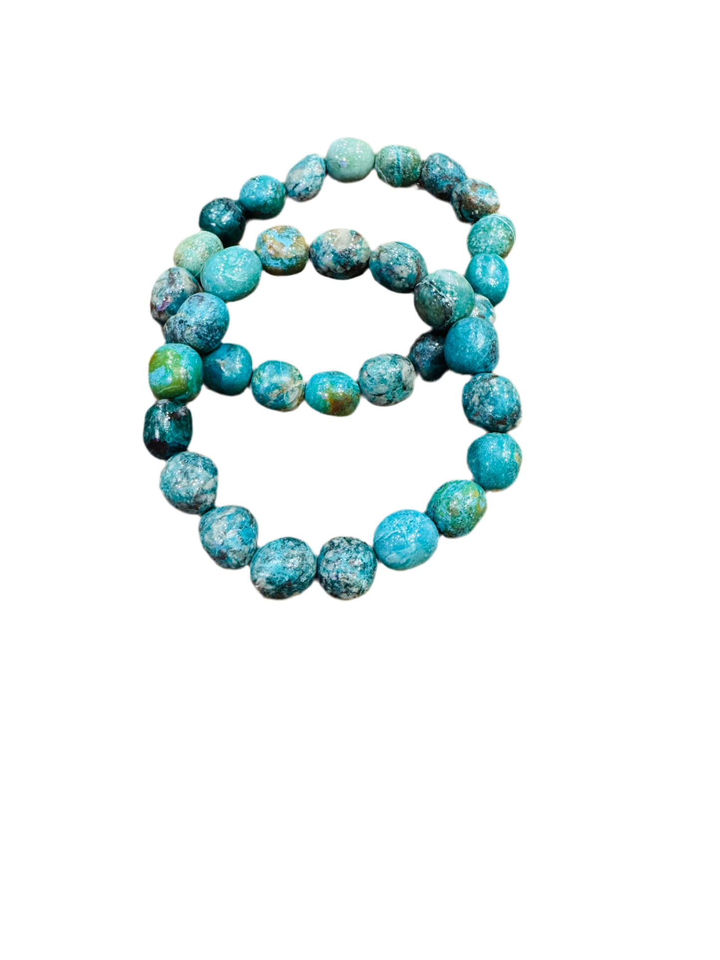 Chrysocolla Beaded String Bracelet