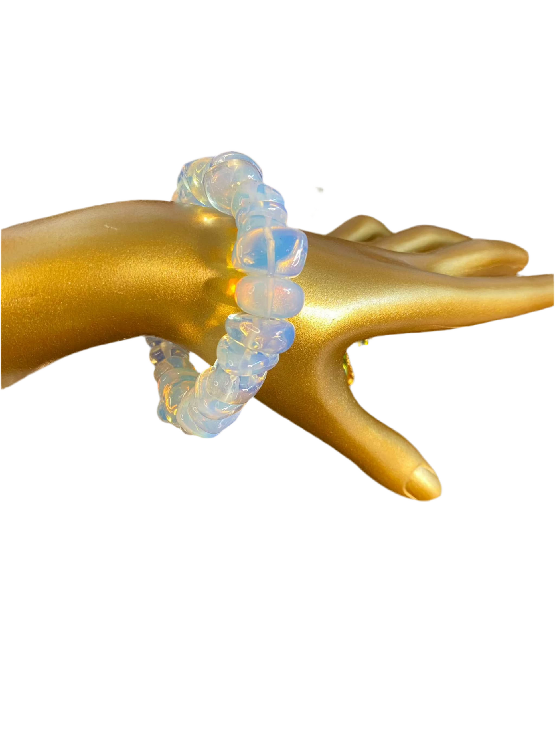 Opalite Tumbled Bead Bracelet