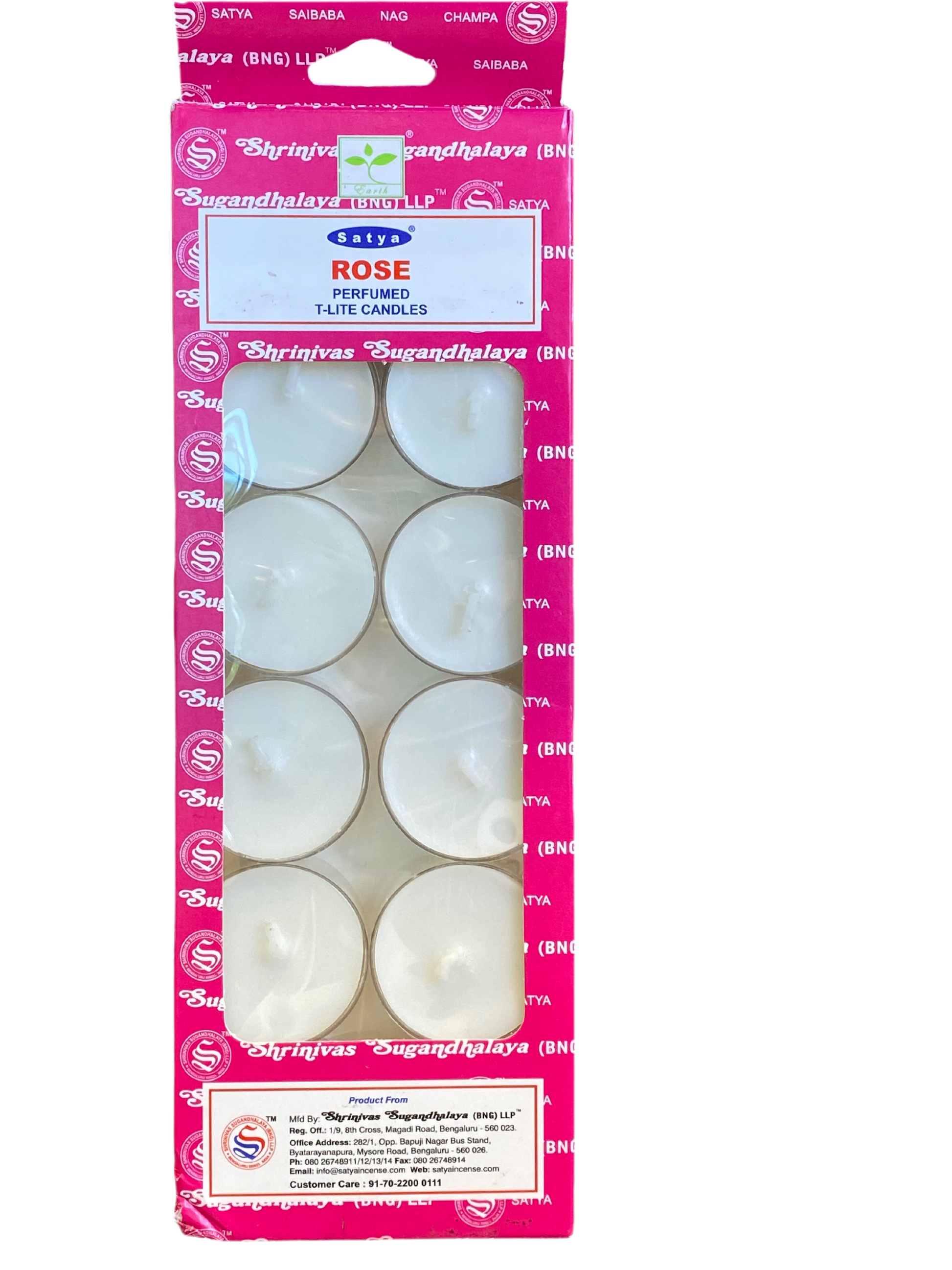 Satya Rose Perfumed T Lite Candles