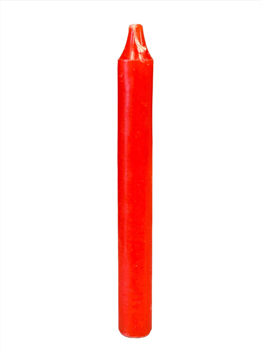 6” Red Household Taper Candle