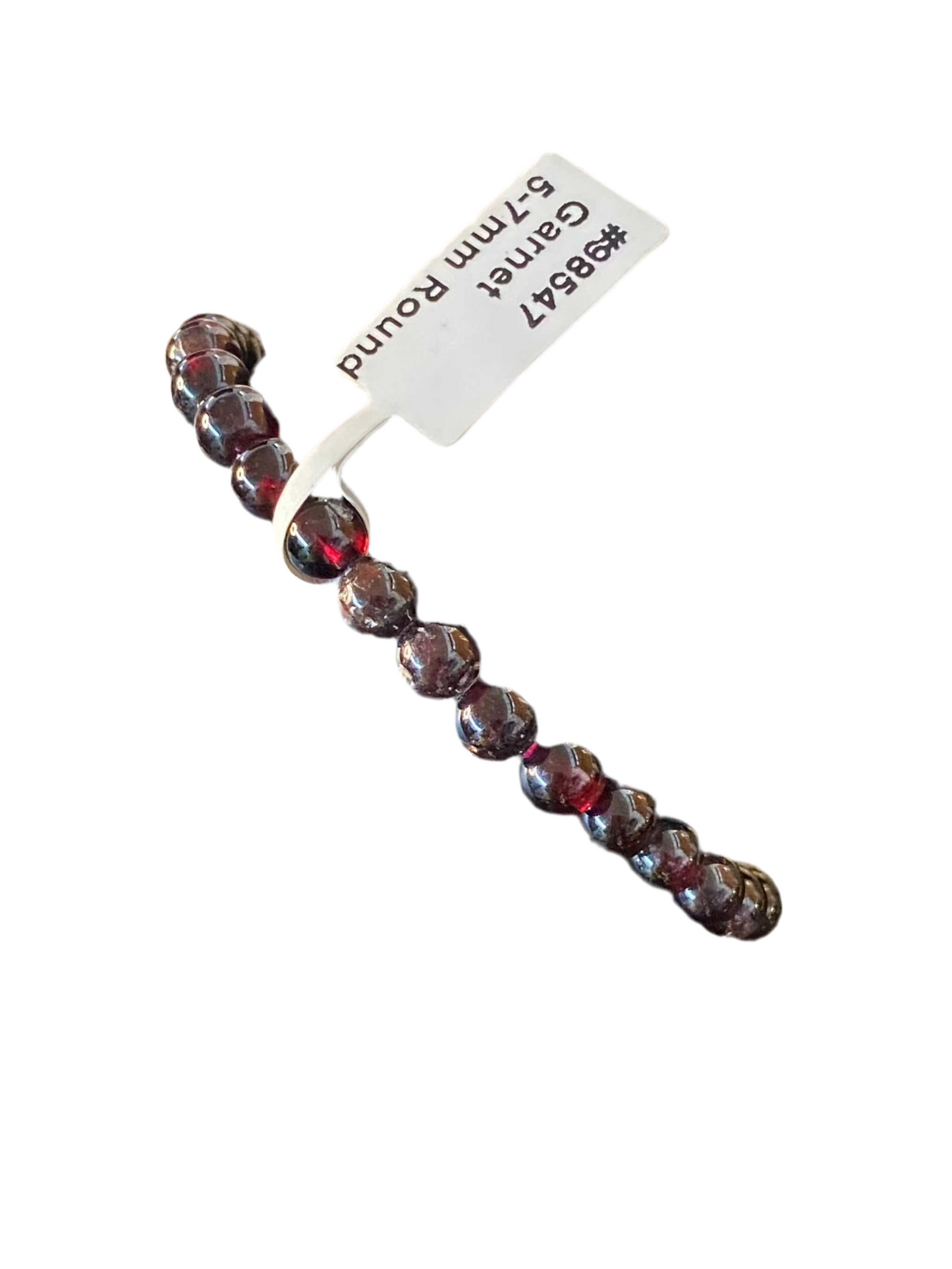 Garnet Beaded String Bracelet