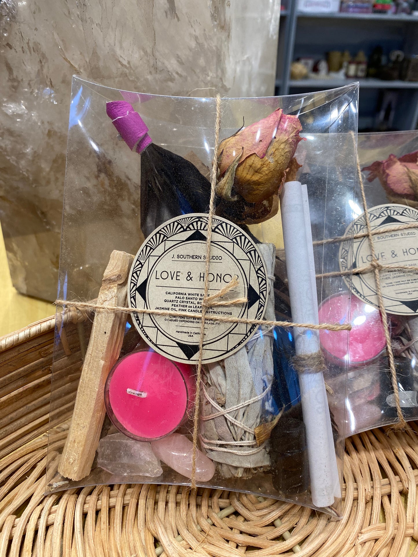 Love & Honor Ritual Kit with Crystals and Candle