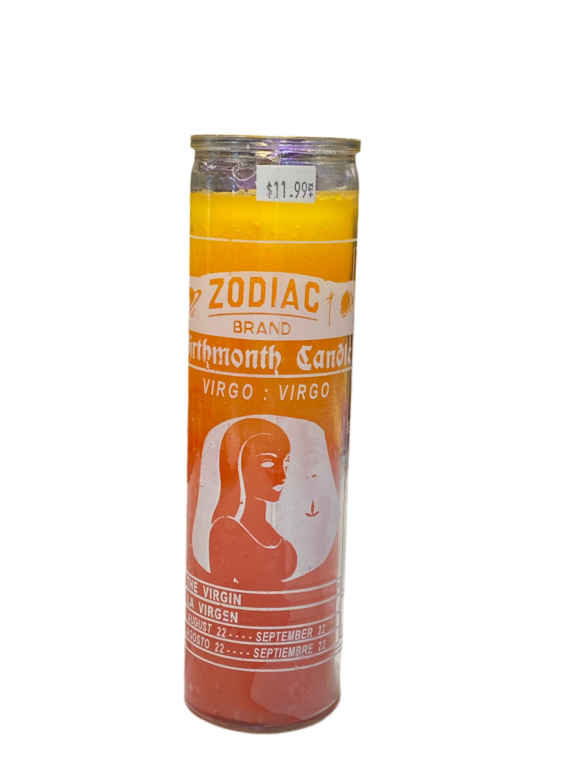Zodiac Virgo 7 Day Candle