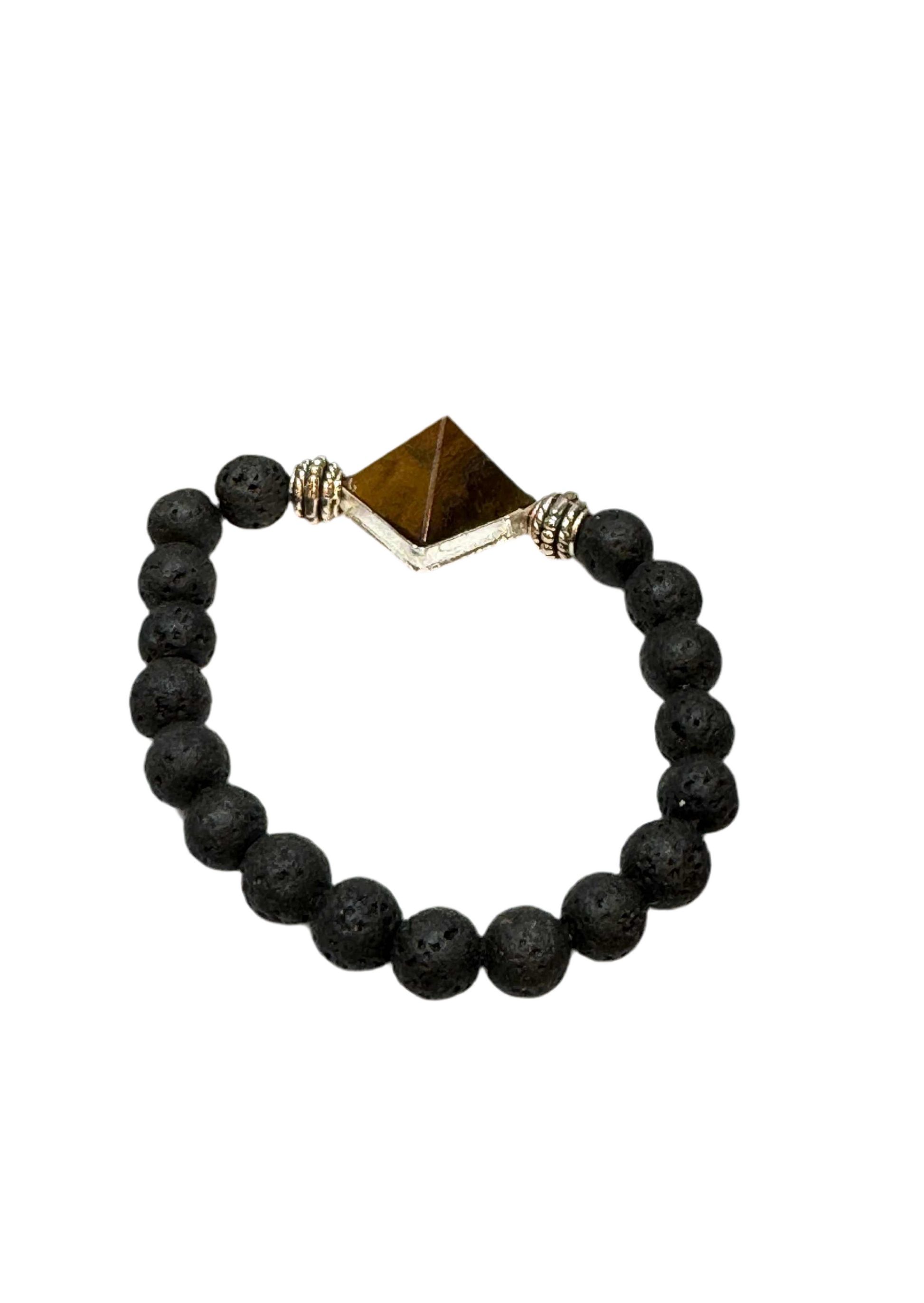 Lava Rock Gemstone Bracelet