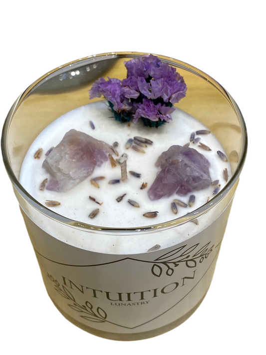 Intuition Soy Wax Crystal Candle