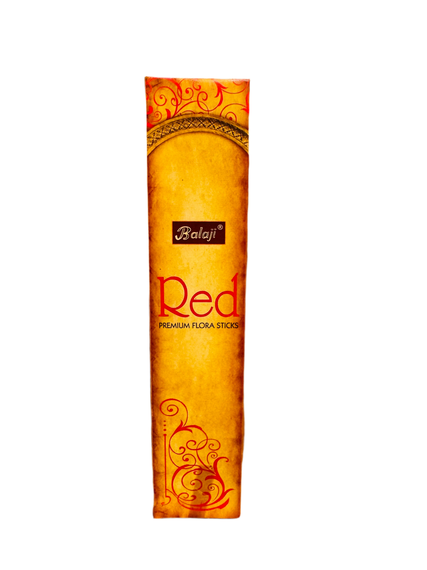Red Premium Flora Sticks in vibrant packaging for tranquility and mindfulness.