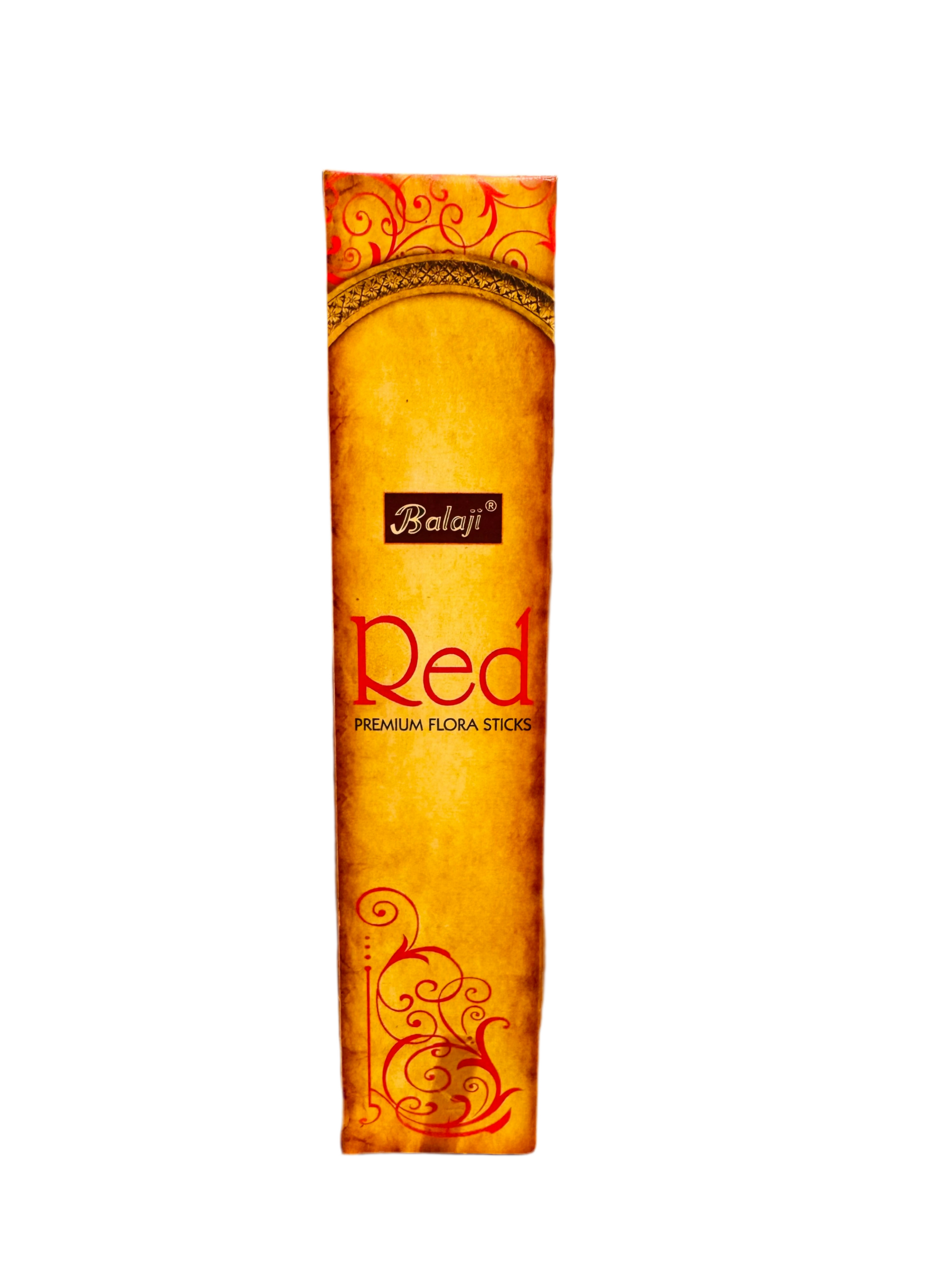 Red Premium Flora Sticks in vibrant packaging for tranquility and mindfulness.