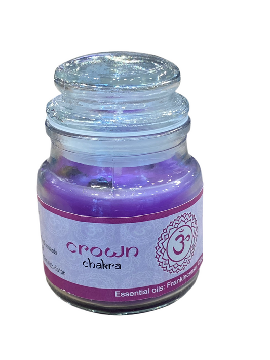 Vrinda 7 Chakra Jar Candle Purple