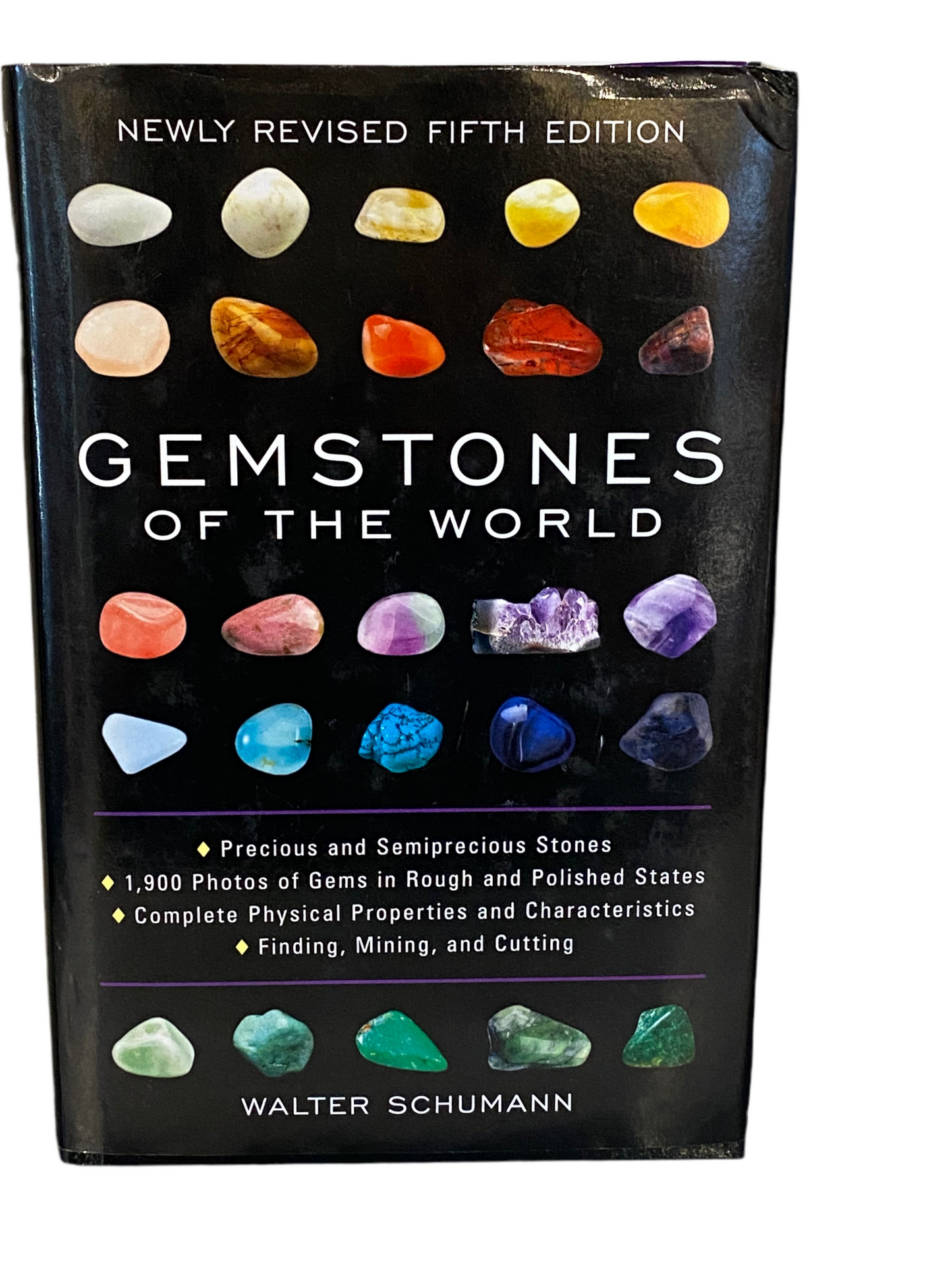 Gemstones of the World book cover by Walter Schumann featuring various colorful gems.