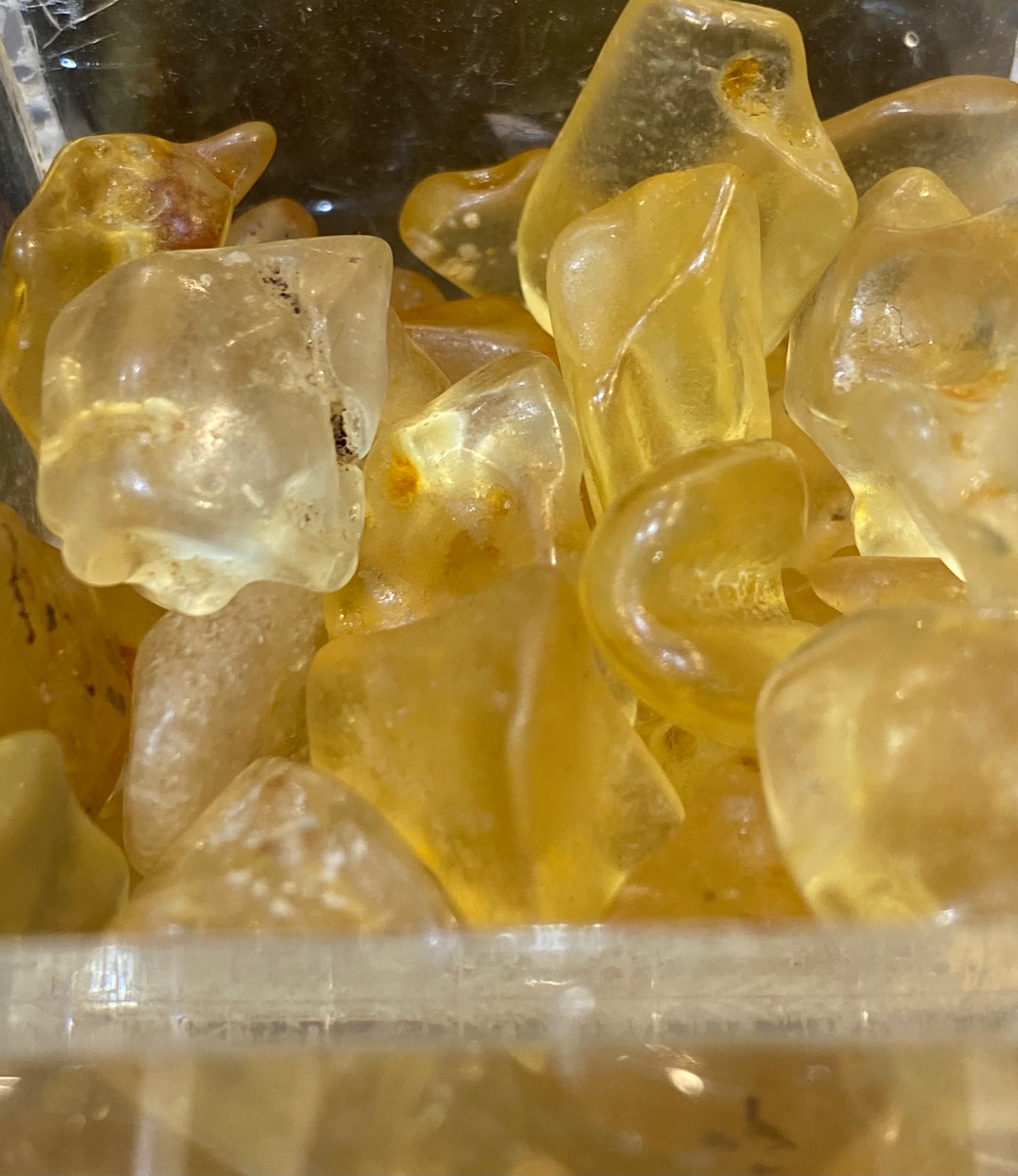 Golden Yellow Citrine Nugget Tumbled Stone 1pc