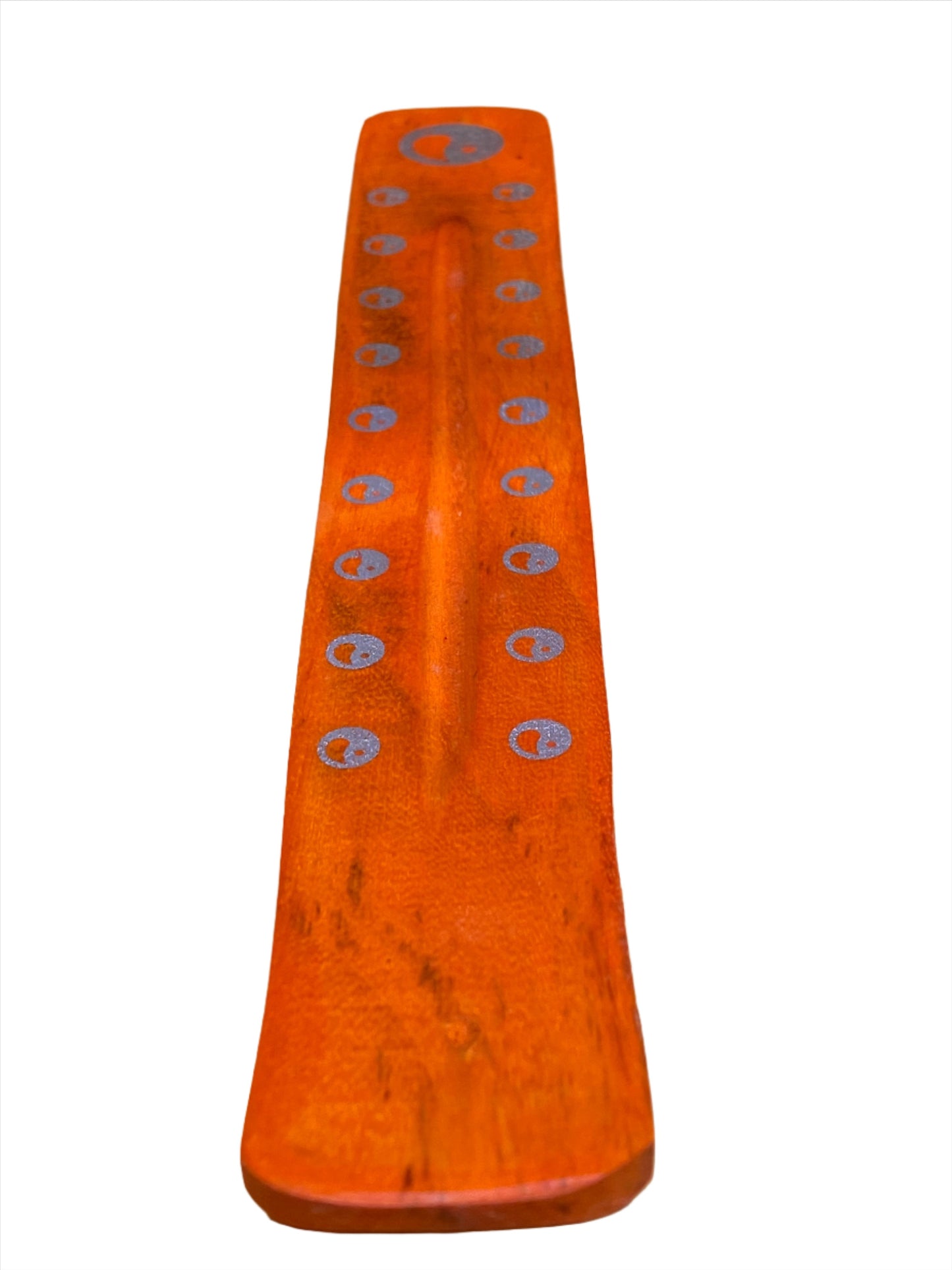 Wooden incense Stick Holder Yin Yang (Orange)