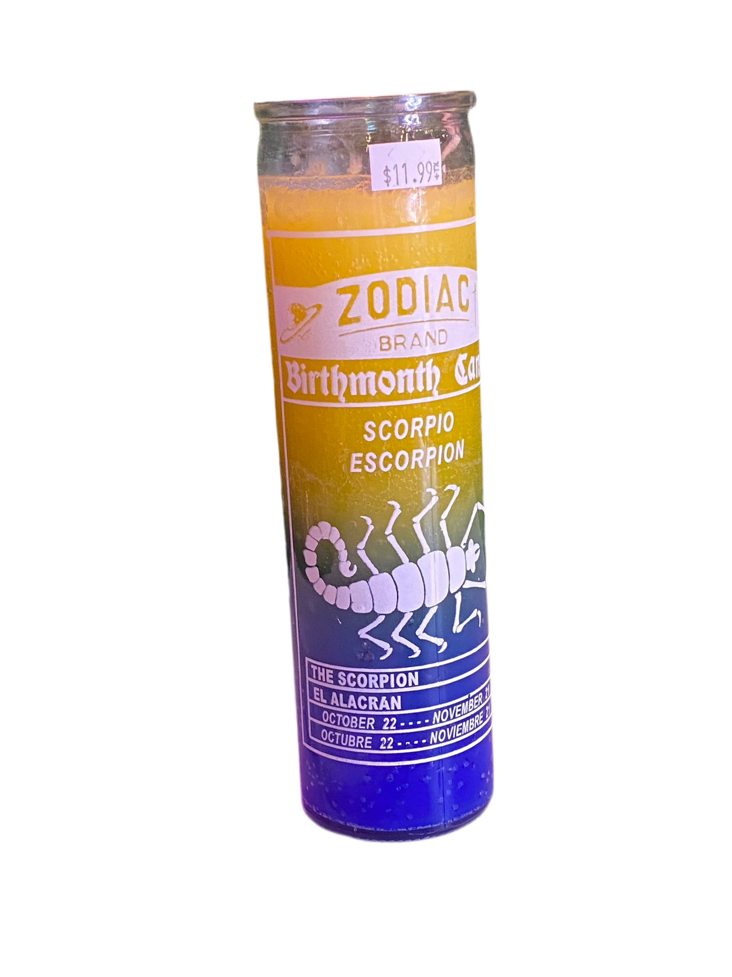 Zodiac Scorpio 7 Day Candle