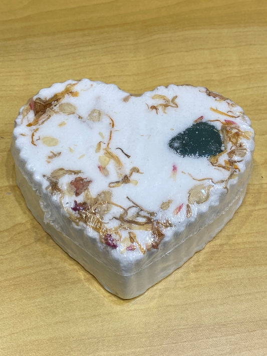 Cresent City Swoon Love Blossoms Heart Crystal Bath Bomb