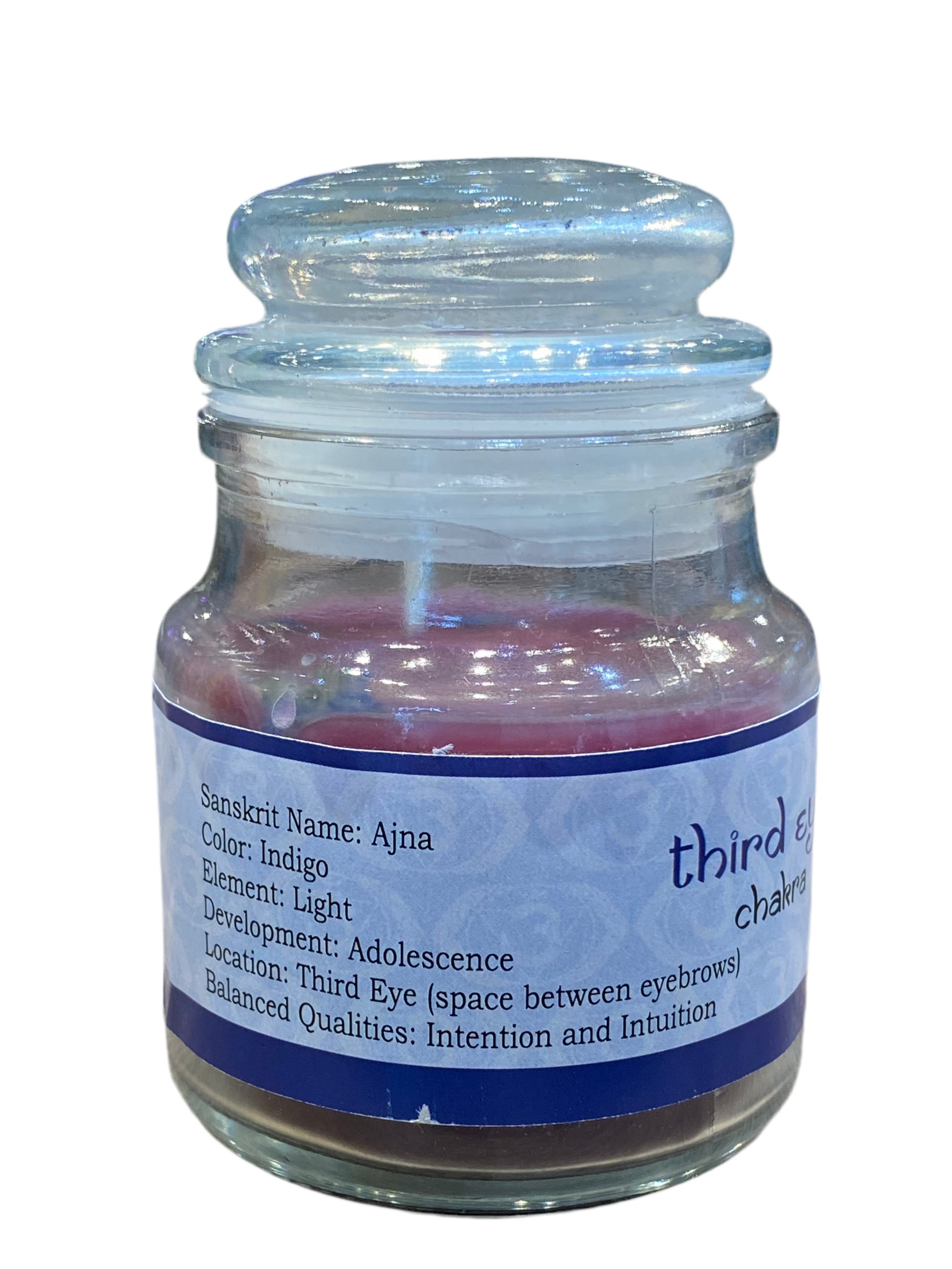 Vrinda 7 Chakra Jar Indigo Candle