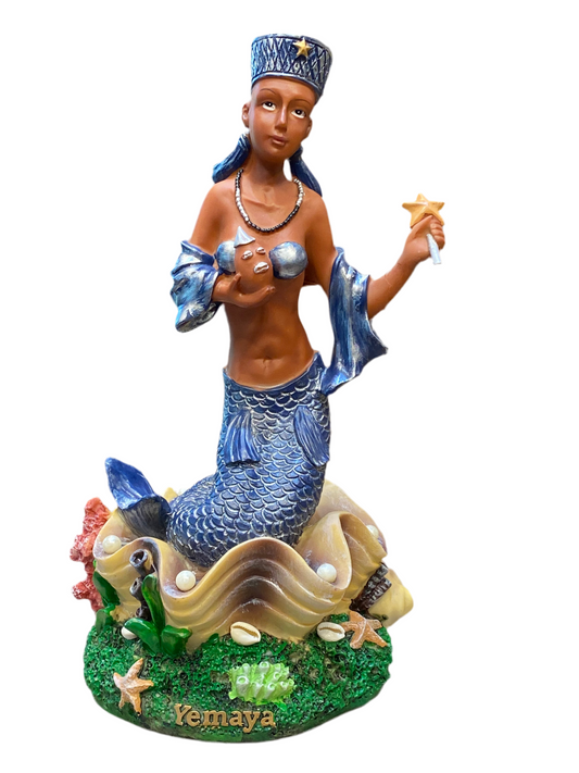 Yemaya Orisha Goddess of the Seas 16” Statue Brown