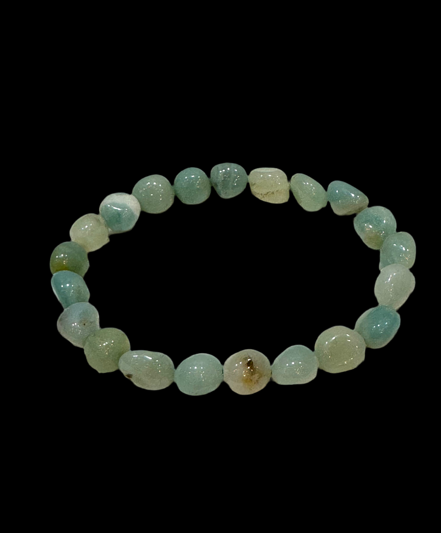 Amazonite Tumbled Polished Beaded Bracelet 5mm