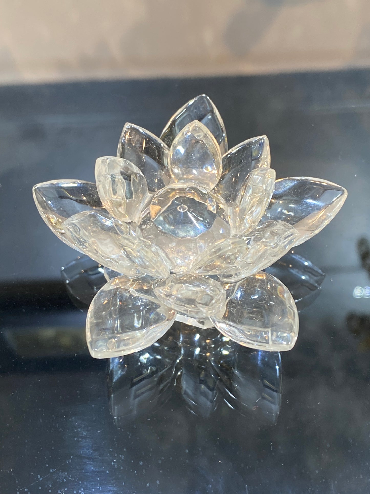 Feng Shui Crystal Clear Lotus Flower