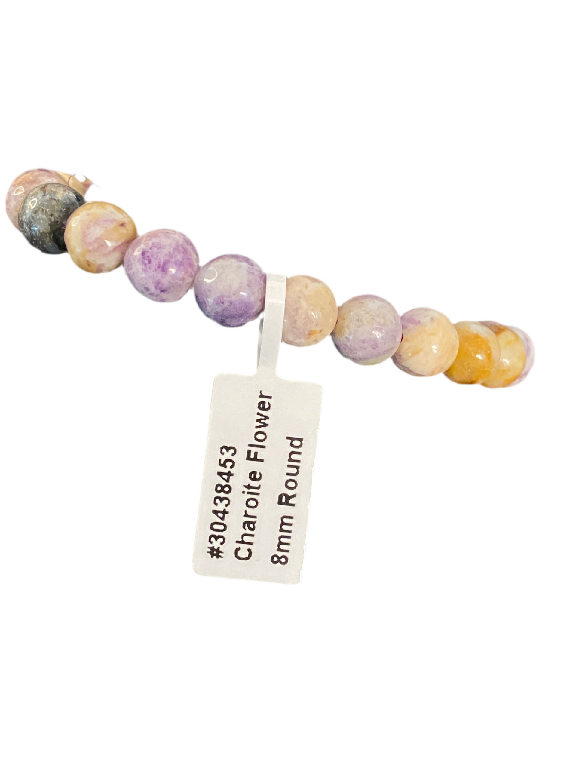 Charoite Flower Beaded String Bracelet