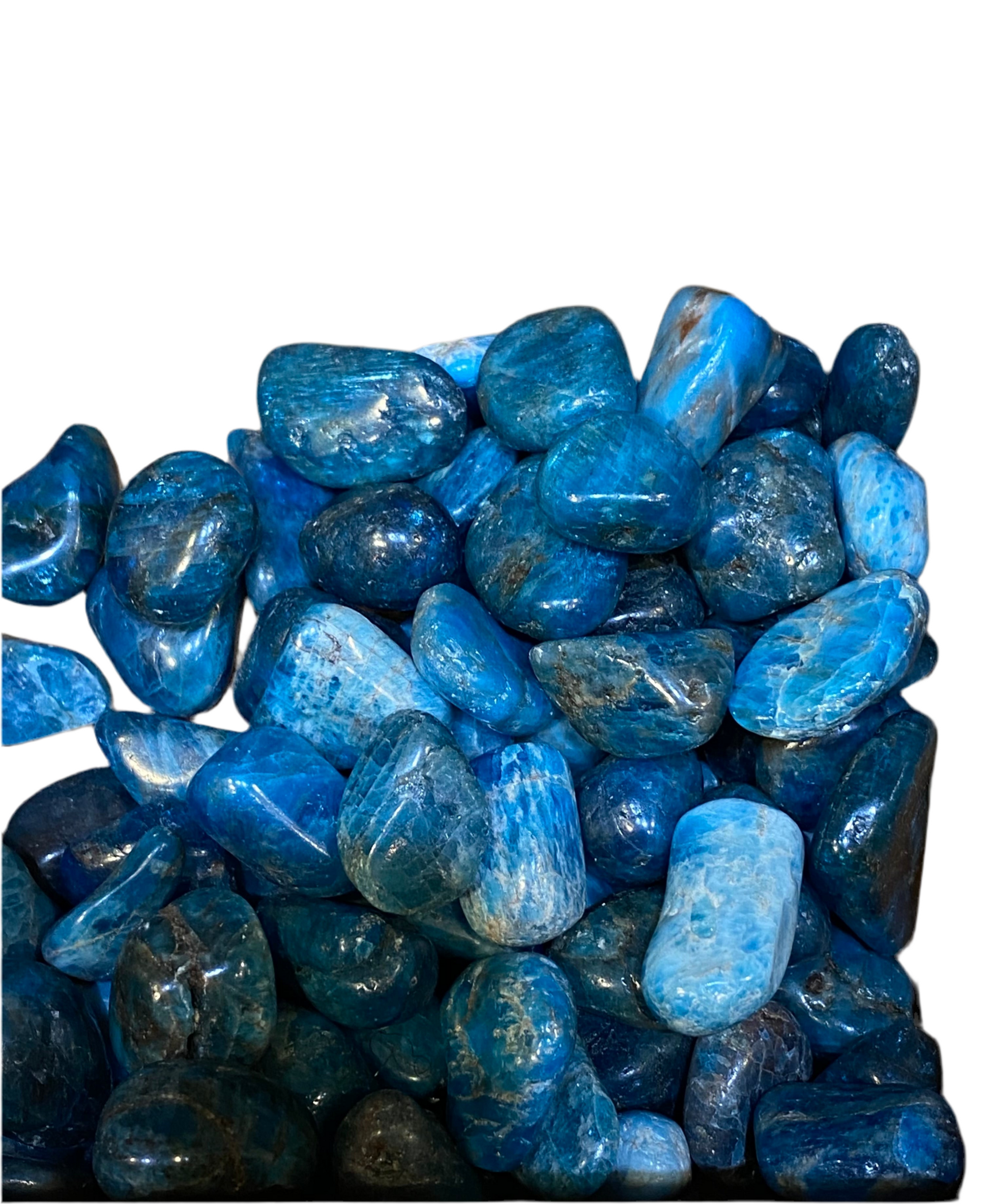 Blue Apatite Tumbled