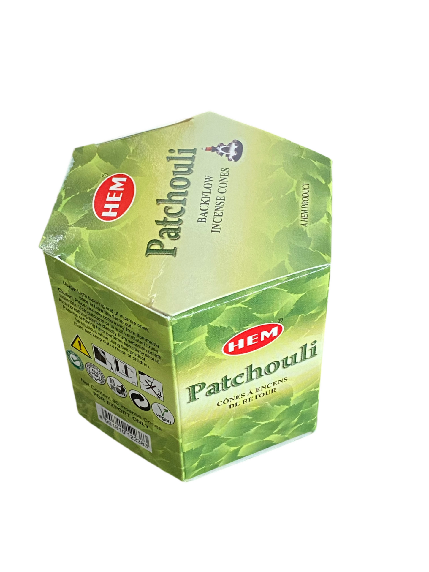 HEM Patchouli Backflow Dhoop Incense