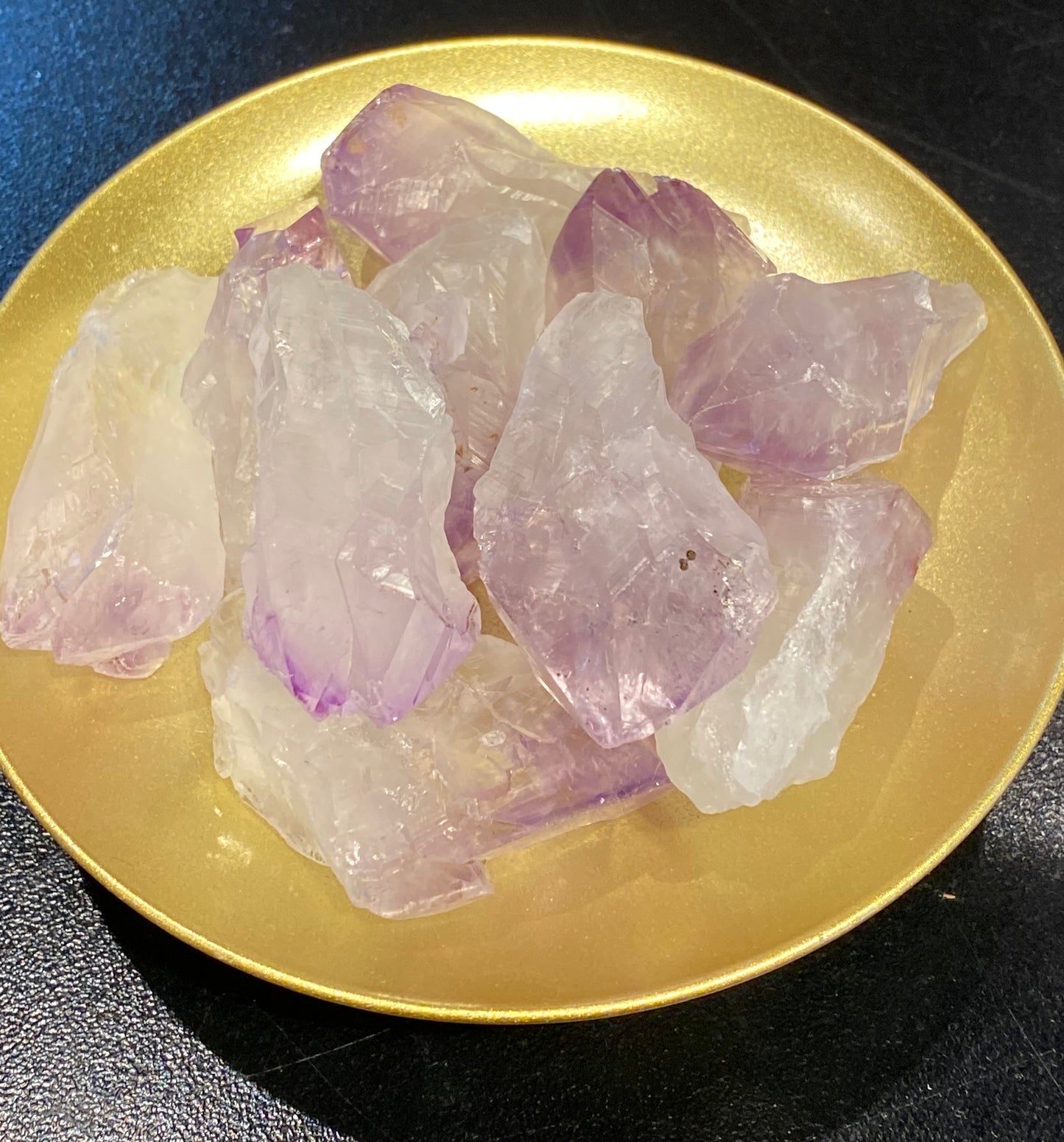 Amethyst Light Natural Rough Large Points Tumbled Stone 1pc - healing lotus